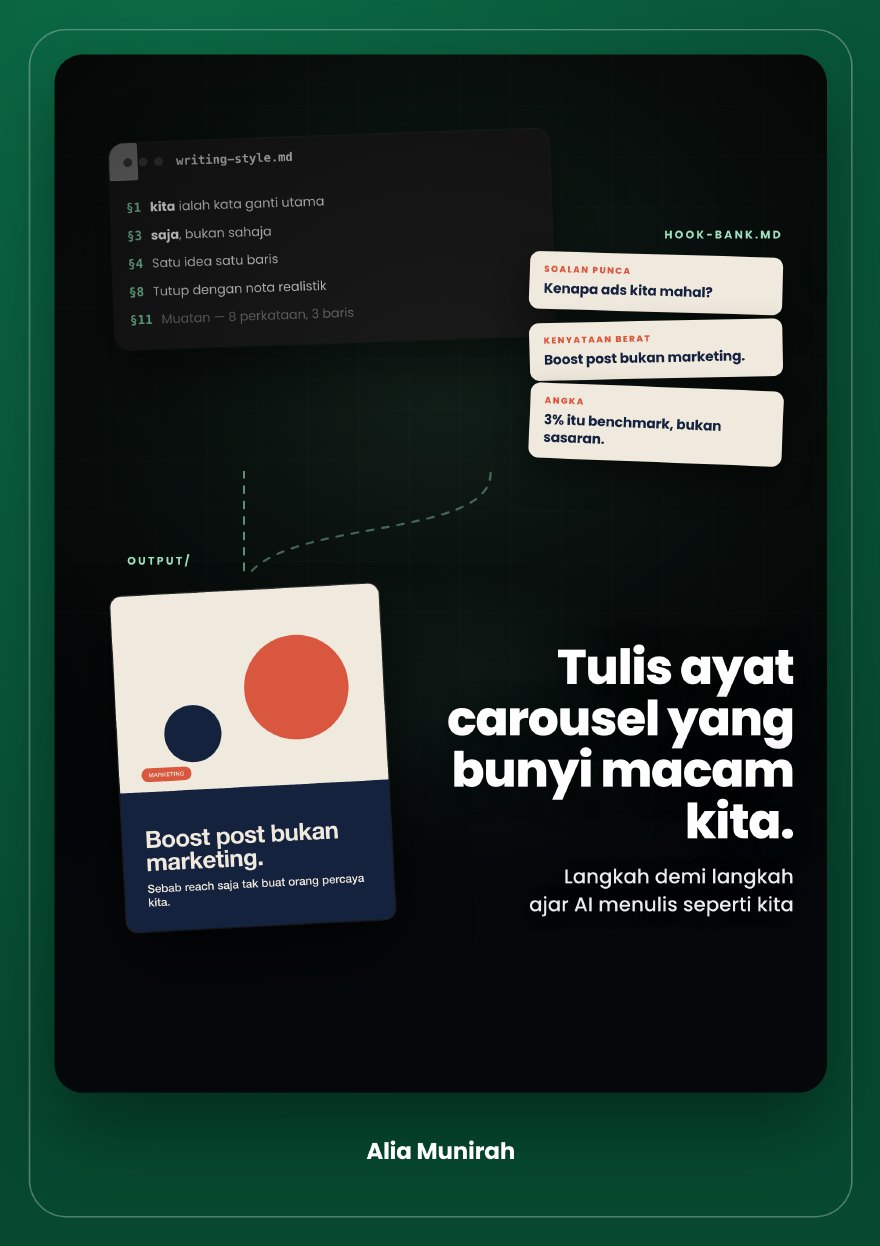 Modul 2 — Tulis Ayat Carousel Yang Bunyi Macam Kita